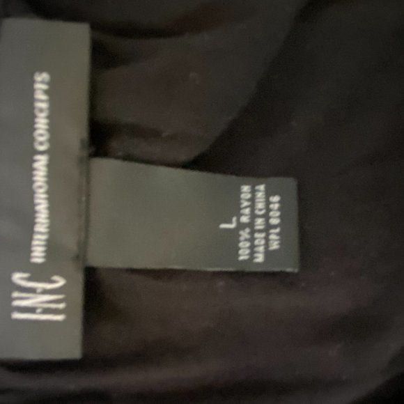 Black Cold Shoulder Silver Embellished Shirt - Picture 5 of 5